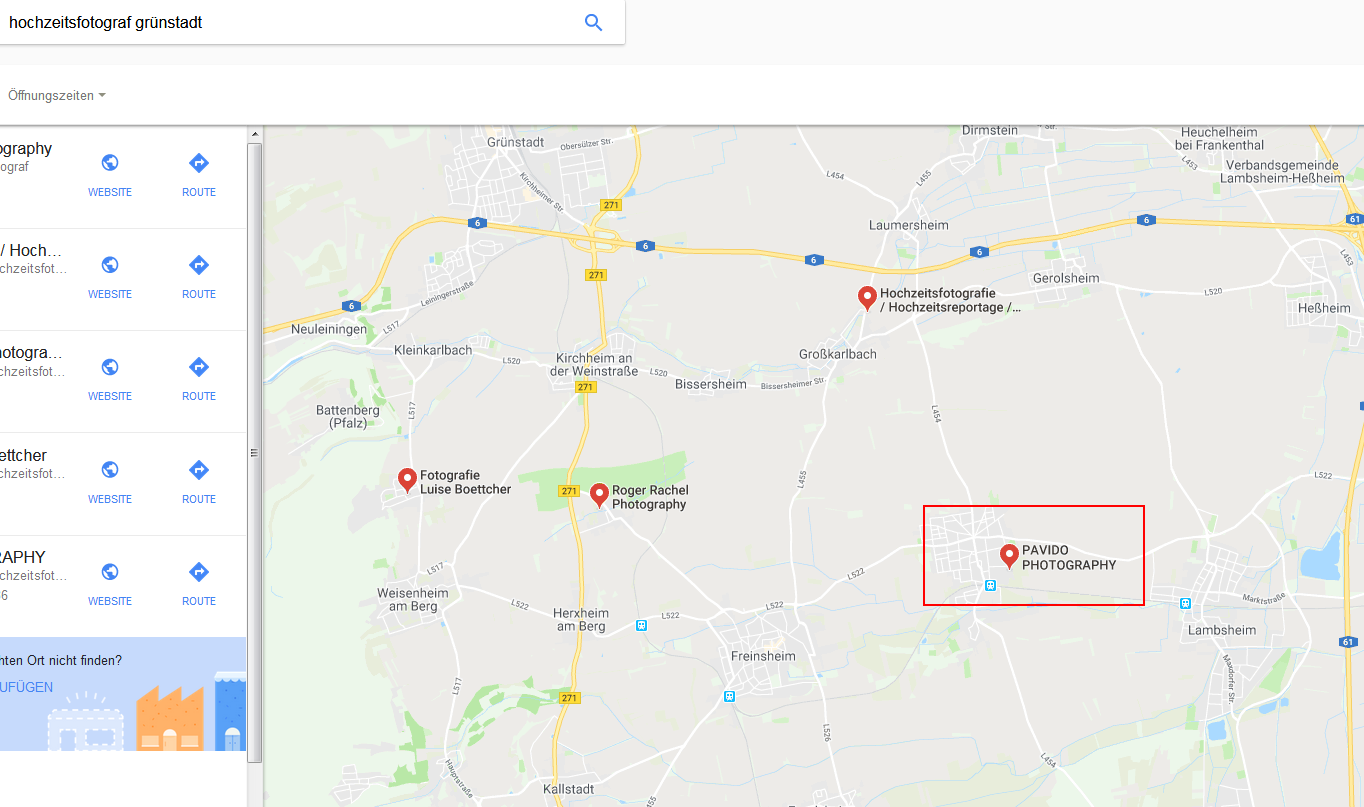 google-Maps-Suche-Seo